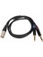 Çift 1/4 Inç Xlr Erkek Y Ayırıcı Kablo Xlr Erkek Çift 6.35MM Ts Mono Fiş Mikrofon Ses Dönüştürücü Adaptör 1m/3.3ft (Yurt Dışından) 3
