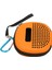 Mikro Bluetooth Hoparlör Kılıfı Darbeye Dayanıklı Çizilmeye Dayanıklı Su Geçirmez Taşınabilir Eva Yarı Sert Kılıf Metal Kancalı Turuncu (Yurt Dışından) 4
