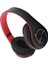 Bluetooth Kulaklık Rgb Işık Derin Bas Gürültü Azaltma Rahat Su Geçirmez Katlanabilir Kablosuz Oyun Kulaklığı Siyah Kırmızı (Yurt Dışından) 3