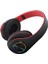 Bluetooth Kulaklık Rgb Işık Derin Bas Gürültü Azaltma Rahat Su Geçirmez Katlanabilir Kablosuz Oyun Kulaklığı Siyah Kırmızı (Yurt Dışından) 4