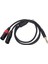 1/4 Inç Çift Xlr Erkek Y Ayırıcı Kablo 6.35MM Stereo Kablo Dengesiz 2 Xlr Erkek Çeyrek Inç Adaptör Kablosu 3 Metre / 9.8 Ft (Yurt Dışından) 1