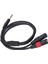 1/4 Inç Çift Xlr Erkek Y Ayırıcı Kablo 6.35MM Stereo Kablo Dengesiz 2 Xlr Erkek Çeyrek Inç Adaptör Kablosu 3 Metre / 9.8 Ft (Yurt Dışından) 3