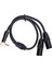 3,5 Mm'den Çift Xlr Erkek Y Ayırıcı Kablo 1/8 Stereo 3 Pin 0,5 M Mikrofon Hoparlör Sahne Dj Için (Yurt Dışından) 1