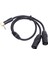 3,5 Mm'den Çift Xlr Erkek Y Ayırıcı Kablo 1/8 Stereo 3 Pin 0,5 M Mikrofon Hoparlör Sahne Dj Için (Yurt Dışından) 3