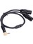 3,5 Mm'den Çift Xlr Erkek Y Ayırıcı Kablo 1/8 Stereo 3 Pin 0,5 M Mikrofon Hoparlör Sahne Dj Için (Yurt Dışından) 4