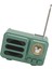 Kablosuz Bluetooth Hoparlör Retro Bluetooth 5.3 Taşınabilir Küçük Hoparlör Radyo Yatak Odası Partisi Açık Yeşil (Yurt Dışından) 5