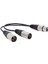 Xlr Ayırıcı Kablo 3pin Xlr Dişi - Çift Xlr Erkek Y Kablosu Tak ve Çalıştır Stüdyo Sahne Mikseri Amplifikatörleri Için 1 Adet (Yurt Dışından) 5