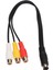 S Video 4 Pin Erkek - 3rca Dişi Kablo Çift Korumalı Kırmızı Sarı Beyaz Video Adaptör Kablosu 1.0ft (Yurt Dışından) 3