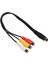 S Video 4 Pin Erkek - 3rca Dişi Kablo Çift Korumalı Kırmızı Sarı Beyaz Video Adaptör Kablosu 1.0ft (Yurt Dışından) 5