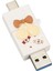 USB 3.0 Flash Sürücü Çok Işlevli Sevimli Yenilikçi Tak ve Çalıştır Yüksek Hızlı Veri Iletimi USB Bellek Flash Sürücü Cep Telefonları Bilgisayar 64 GB (Yurt Dışından) 4