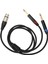 Çift 6.35MM Erkek - Xlr Dişi Kablo 24K Altın Kaplama Konnektörler Çift 1/4 Inç - Xlr Y Ayırıcı Dönüştürücü Adaptör 1m / 3.3ft (Yurt Dışından) 4