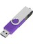 USB Flash Sürücü Candy Purple Döndürülebilir Taşınabilir Depolama Bellek Çubuğu Pc Tablet Için 4gb (Yurt Dışından) 2