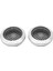 2 Adet Hoparlör Örgü Izgara 54MM Koruyucu Darbeye Dayanıklı Metal Hoparlör Yuvarlak Örgü Kapak Koruyucu Ev Araba Tekne Gümüş (Yurt Dışından) 2