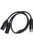 Mikrofon Y Ayırıcı Kablo 1.6ft 3 Pin Çift Dişi Xlr'den Erkek Xlr Ayırıcı Kablo Mikrofon Miks Konsolları Için (Yurt Dışından) 1