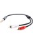 6.35MM Stereo Erkekten 2 Erkek Kabloya 11.8 Inç 6.35MM Stereo Erkek Y Ayırıcı Dönüştürücü Kablo Adaptörü Amplifikatör Hoparlör CD Çalar Için (Yurt Dışından) 1