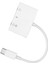 Kulaklık Ayırıcı 3'ü 1 Arada Usb'den C'ye Transfer Çift 3,5 mm Aux Ses Kulaklık Adaptörü Tip C Hızlı Şarj Portu ile (Yurt Dışından) 3