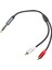 6.35MM Stereo Erkekten 2 Erkek Kabloya 11.8 Inç 6.35MM Stereo Erkek Y Ayırıcı Dönüştürücü Kablo Adaptörü Amplifikatör Hoparlör CD Çalar Için (Yurt Dışından) 5