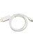 Mini Displayport - Hd Multimedya Arayüz Adaptörü Profesyonel Erkek - Erkek Mini Displayport Adaptör Kablosu Monitör Projektör Beyaz 1m/3.3ft (Yurt Dışından) 3