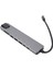 8'i 1 Arada Hub Type‑c - HDMI RJ45 Pd USB Yerleştirme Istasyonu Type‑c Hub Ayırıcı Dönüştürücü Adaptör (Yurt Dışından) 5