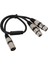 Xlr Ayırıcı Kablo 3 Pin Erkek - Çift Dişi Dengeli Xlr Y Ayırıcı Kablo Mikrofon Mikser Amplifikatör Için 19.7in Siyah (Yurt Dışından) 3