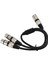 Xlr Ayırıcı Kablo 3 Pin Erkek - Çift Dişi Dengeli Xlr Y Ayırıcı Kablo Mikrofon Mikser Amplifikatör Için 19.7in Siyah (Yurt Dışından) 4
