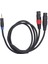 Çift Dişi Xlr'den 3,5 mm Y Ayırıcı Kablo Xlr'den 1/8 Inç Stereo Aux Bağlantı Mikrofon Konnektör Adaptör Kablosu Mikser CD Çalar Için 1 M/3,3 Ft (Yurt Dışından) 4