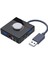 USB Ses Kartı Tak ve Çalıştır Harici USB Ses Adaptörü 3,5 mm USB Arayüzü Ses Kontrolü Pc Dizüstü Bilgisayar Için (Yurt Dışından) 1