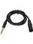 6.35MM - Xlr Kablo Erkek - Erkek 3 Pin Stereo 1/4 Inç - Xlr Dengeli Kablo Hoparlör Mikrofon Sahne 1m/3.3ft (Yurt Dışından) 1