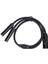 3pin Xlr Erkekten Çift 6.35MM Dişi Y Ayırıcı Kablo Xlr Erkekten Çift 1/4 Inç Mikrofon Kablosu Stereo Dönüştürücü Kablo 0,5 Metre (Yurt Dışından) 1