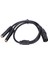 3pin Xlr Erkekten Çift 6.35MM Dişi Y Ayırıcı Kablo Xlr Erkekten Çift 1/4 Inç Mikrofon Kablosu Stereo Dönüştürücü Kablo 0,5 Metre (Yurt Dışından) 3