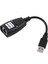 4 Port USB 2.0 - RJ45 Hub Ethernet Uzatma Genişletici Ağ Adaptörü Kablo Kordonu (Yurt Dışından) 2