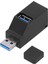 Taşınabilir USB Hub Yüksek Hızlı 3 Portlu Askılı Usb2.0 Usb3.0 Arayüzü Bilgisayar Malzemeleri (Yurt Dışından) 3