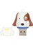 USB Flash Sürücü Sevimli Karikatür Siyah Beyaz Noktalar Yüz Köpek Şekli Taşınabilir Depolama Bellek Çubuğu 16GB (Yurt Dışından) 2