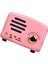 Vintage Bluetooth Hoparlör Çok Işlevli Yenilikçi Tak-Çıkar Kart Güçlü Bas Retro Kablosuz Hoparlör Açık Hava Seyahat Ev Pembe (Yurt Dışından) 2