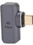 Manyetik USB C Adaptörü 100W Hızlı Şarj 40GBPS 8k Tak ve Çalıştır USB C'den C'ye Dik Açı Manyetik Adaptör (Yurt Dışından) 1