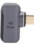 Manyetik USB C Adaptörü 100W Hızlı Şarj 40GBPS 8k Tak ve Çalıştır USB C'den C'ye Dik Açı Manyetik Adaptör (Yurt Dışından) 3