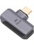 Manyetik USB C Adaptörü 100W Hızlı Şarj 40GBPS 8k Tak ve Çalıştır USB C'den C'ye Dik Açı Manyetik Adaptör (Yurt Dışından) 5