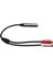 6.35MM Ayırıcı Kablo Metal Kabuk Altın Kaplama Çift Kanallı 6.35MM Dişi - 2 Konnektör Dişi Adaptör Kablosu Amplifikatör Mikser Hoparlör Için (Yurt Dışından) 1