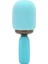El Tipi Karaoke Mikrofonu Rgb Işık Destekli Hafıza Kartı Taşınabilir Kablosuz Bluetooth Şarkı Söyleme Mikrofonu Çocuklar Yetişkinler Için Mavi (Yurt Dışından) 2