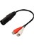 Xlr Erkek - 2 Rca Dişi Y Ayırıcı Kablo 3 Pin 0.6 Feet Gürültü Azaltma Ses Kablosu Adaptörü Mikserler Güç Amplifikatörleri Için (Yurt Dışından) 2