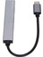 Genişletme Yuvası Typec Mini Tak ve Çalıştır Usb2.0 USB 3.0 Hub 1 Sürükle 4 Genişletme Yuvası (Gri) (Yurt Dışından) 4