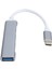 C Hub 4 Port Usb'den Typec Adaptörü 5gbps Taşınabilir MacBook Pro Dizüstü Tablet Için (Yurt Dışından) 3