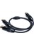 Xlr Y Ayırıcı Kablo 3 Pin Çift Xlr Dişi-Dişi Dengeli Mikrofon Adaptör Kablosu Mikser Için 0,5 M Siyah Tak ve Çalıştır (Yurt Dışından) 2