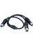 Xlr Y Ayırıcı Kablo 3 Pin Çift Xlr Dişi-Dişi Dengeli Mikrofon Adaptör Kablosu Mikser Için 0,5 M Siyah Tak ve Çalıştır (Yurt Dışından) 4