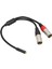 3,5 mm 1/8 Ila Xlr Mikrofon Kablosu Profesyonel Dengeli Çift Xlr Erkek Ila 3,5 mm Dişi Stereo Kablo 1,0 Ft (Yurt Dışından) 2