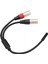 3,5 mm 1/8 Ila Xlr Mikrofon Kablosu Profesyonel Dengeli Çift Xlr Erkek Ila 3,5 mm Dişi Stereo Kablo 1,0 Ft (Yurt Dışından) 4