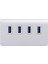 Alüminyum Alaşımlı 4 Port Usb3.0 Hub Yüksek Hızlı Bilgisayar/dizüstü Bilgisayar Ayırıcı Adaptörü (Yurt Dışından) 2