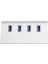 Alüminyum Alaşımlı 4 Port Usb3.0 Hub Yüksek Hızlı Bilgisayar/dizüstü Bilgisayar Ayırıcı Adaptörü (Yurt Dışından) 4
