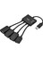 4'ü 1 Arada Usb3.1 Tip C Erkek - USB 2.0 Dişi 3 Portlu USB Hub Otg Fonksiyonu Usb-C Şarj Portu ile (Yurt Dışından) 1