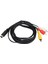 Mini Dın 9 Pin - 3 Rca Kablo Erkek - Erkek Nikel Kaplamalı Ses Video Kompozit Kablo Tv Av Alıcı Monitör Için 5.9ft (Yurt Dışından) 1
